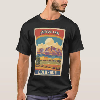 Arvada Colorado Usa Vintage Travel Tourism T-Shirt