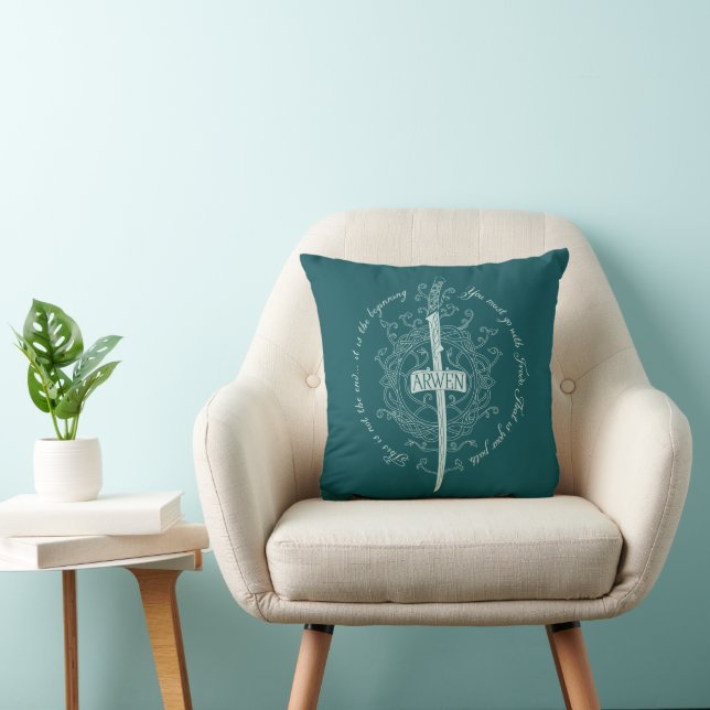 ARWEN™ Elven Sword Quote Cushion (Chair)