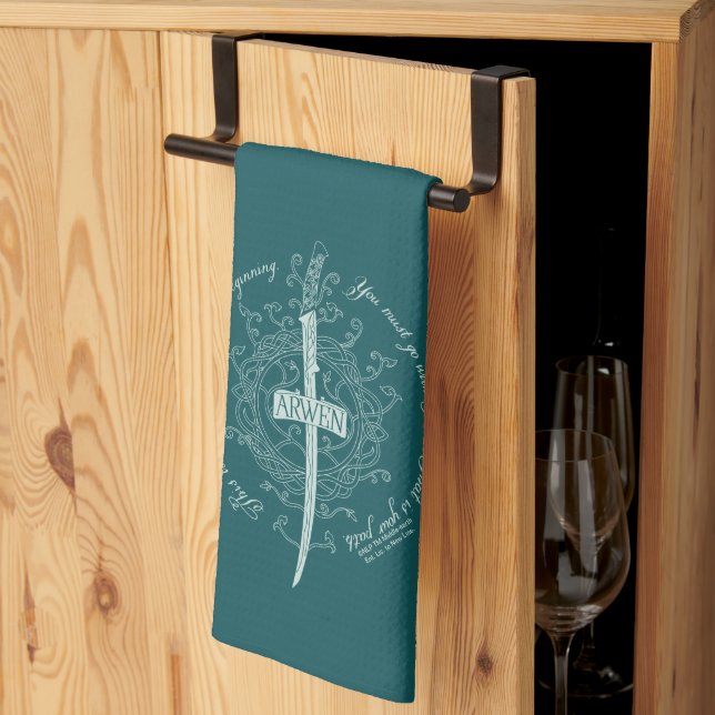ARWEN™ Elven Sword Quote Tea Towel (Thirds Fold)
