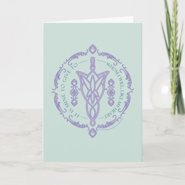ARWEN™ Evenstar Quote Graphic Card (Front)