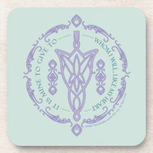 ARWEN™ Evenstar Quote Graphic Coaster
