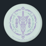 ARWEN™ Evenstar Quote Graphic Magnet<br><div class="desc">Embrace the grace and strength of Middle-earth™ with this elegant Lord of the Rings™ design inspired by Arwen™ and the timeless beauty of Elven artistry. At the center, an intricate Evenstar-style motif is framed by delicate scrollwork and flowing ornamental details, creating a refined, symmetrical composition. Encircling the design is the...</div>