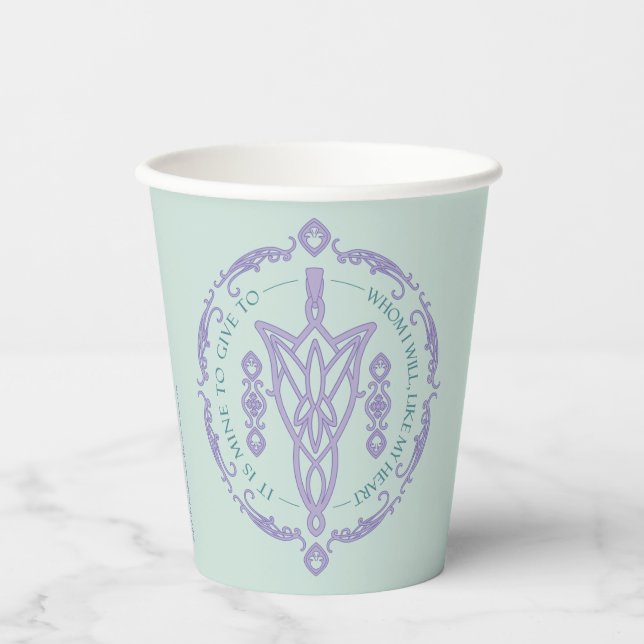 ARWEN™ Evenstar Quote Graphic Paper Cups (Front)