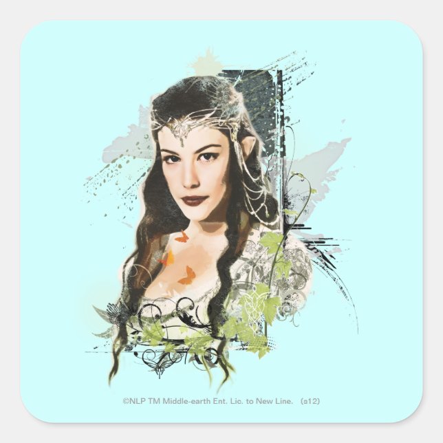 ARWEN™ Vector Collage Square Sticker (Front)