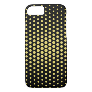 Arylide yellow Techno Dots Modern Black Case-Mate iPhone Case