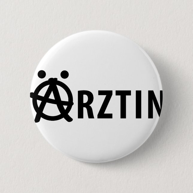Ärztin icon 6 cm round badge (Front)