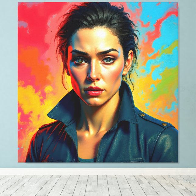 AS 15000 – “Sofia” - Vigilant Canvas Print (Insitu(Wood Floor))