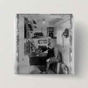 As Aboard the Wrecked "Titanic" 15 Cm Square Badge