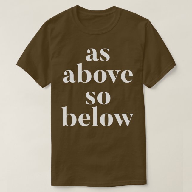 As above1 T-Shirt (Design Front)