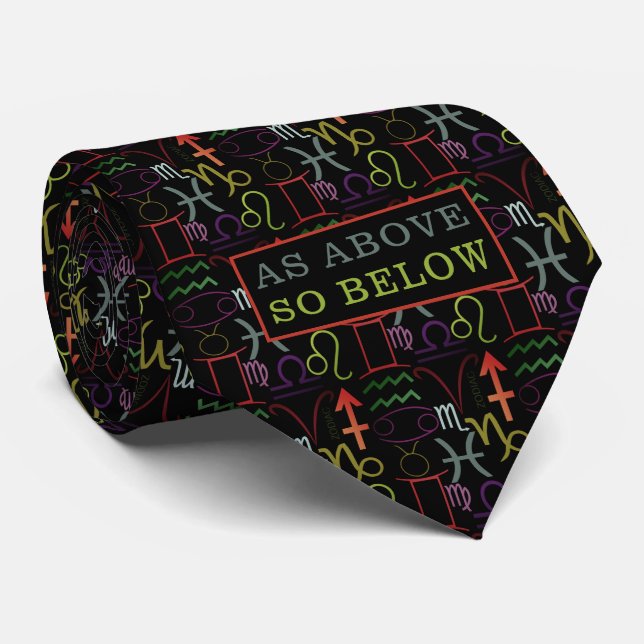 As Above So Below, Astrological Tie (Rolled)