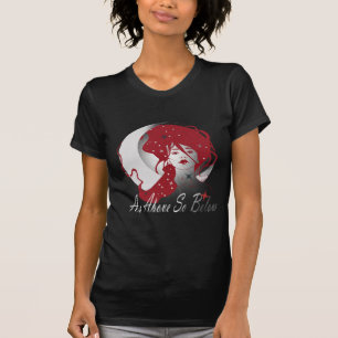 As Above So Below Celestial Witch Wisdom  T-Shirt