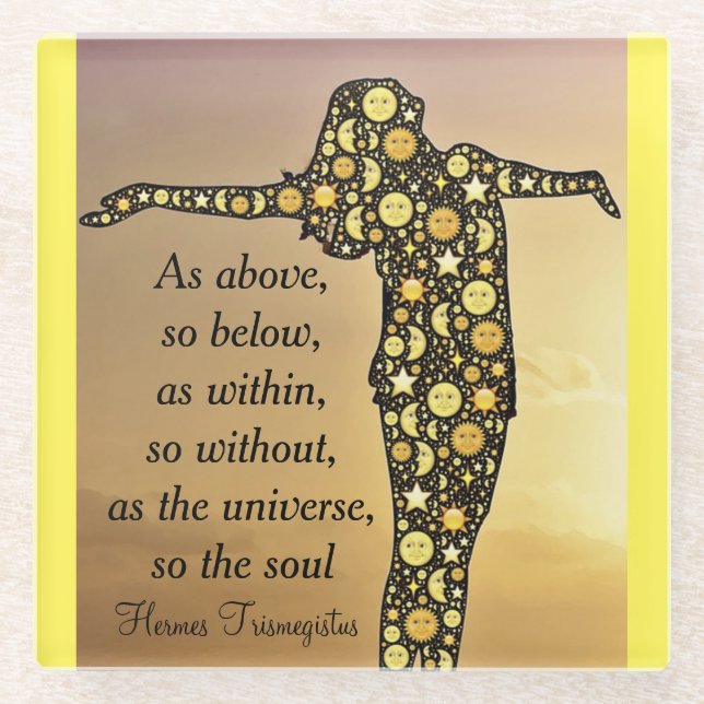 AS ABOVE, SO BELOW coaster (Front)