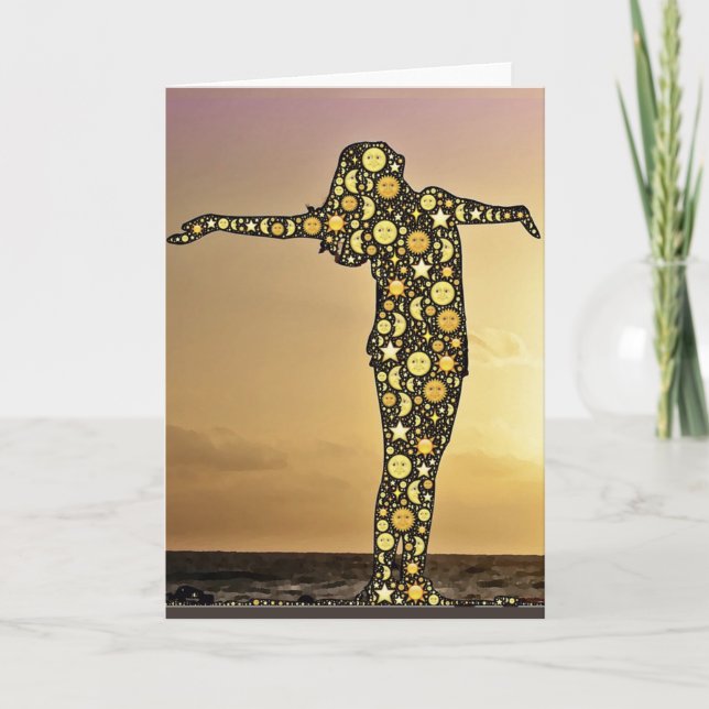 AS ABOVE, SO BELOW greeting card (Front)