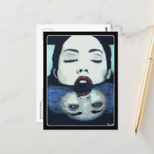 ‘As Above, So Below’ Painting on a Postcard