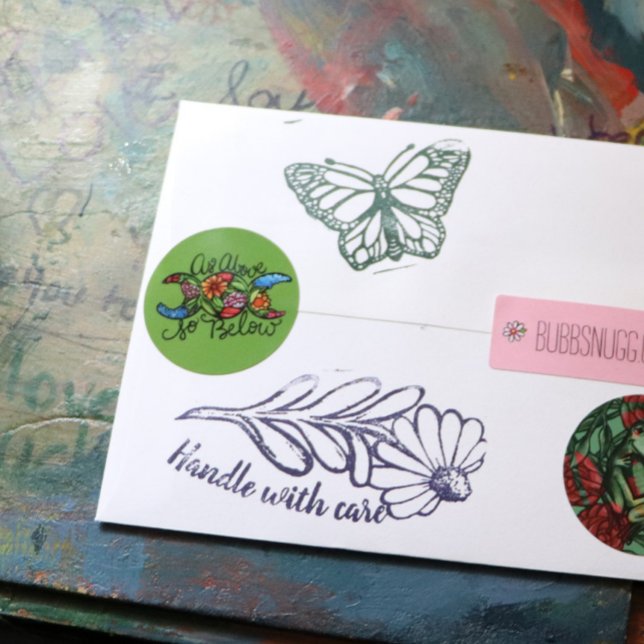 As Above So Below Triple Moon              Classic Round Sticker (Creator Uploaded)