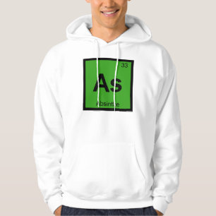 As - Absinthe Chemistry Periodic Table Symbol Hoodie