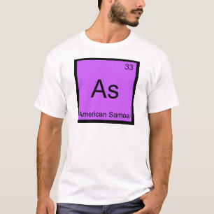 As - American Samoa Funny Chemistry Element Symbol T-Shirt