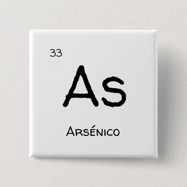 As Arsenic 15 Cm Square Badge (Front)