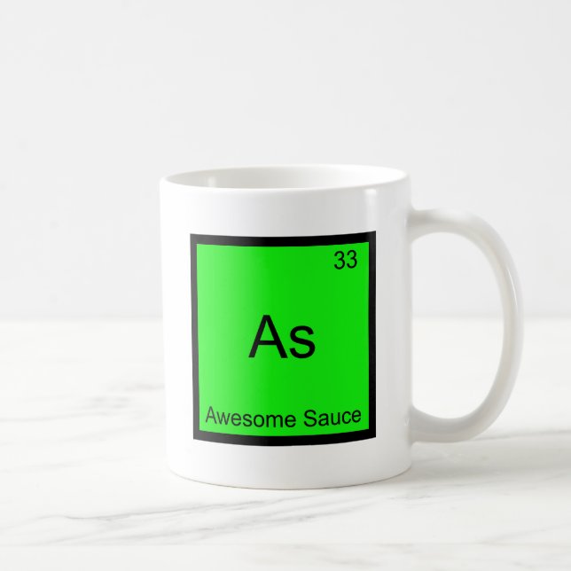 As - Awesome Sauce Chemistry Element Symbol Tee Coffee Mug (Right)