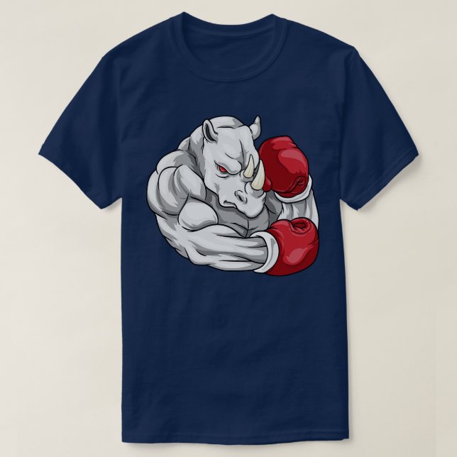 as boxer with boxing gloves T-Shirt (Design Front)
