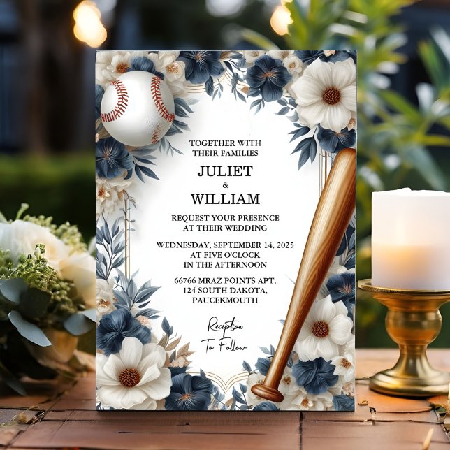 As Champion Team Ball Field Pitch Baseball Wedding Invitation (Creator Uploaded)