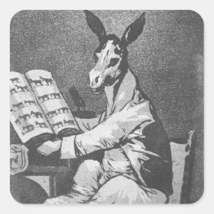 As Far back as his Grandfather, plate 39 of 'Los c Square Sticker