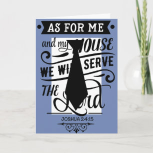 As for Me and My House Father's Day Card