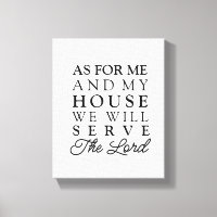 As For Me and My House Joshua 24:15 Bible Verse
