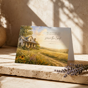 As for Me and My House Joshua 24:15 Scripture Card