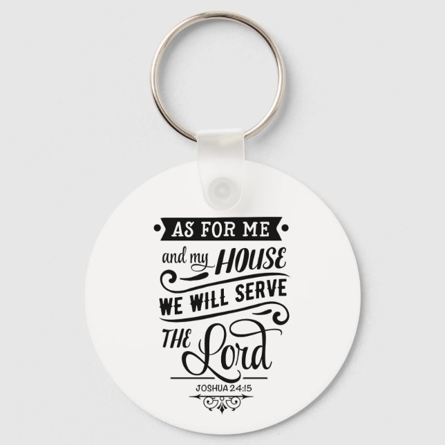 As For Me And My House Key Ring (Front)