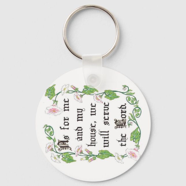 As for me and my house... Keychain (Front)