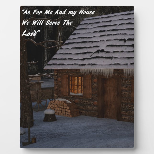 As For Me & My House Plaque (Front)