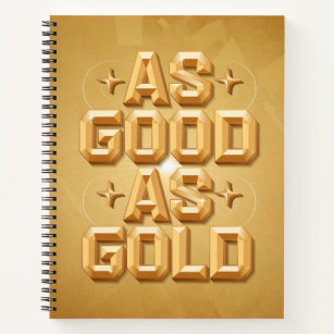 As Good As Gold Bullet Notebook