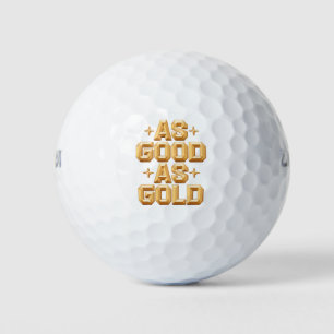 As Good As Gold Golf Balls
