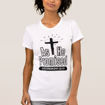 As He Promised Deuteronomy Dark Design Bible Verse