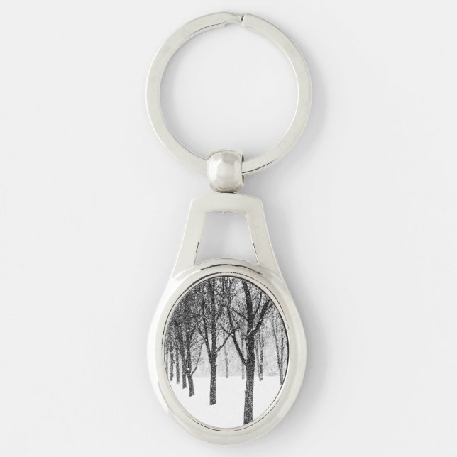 as I side with trees Key Ring (Front)