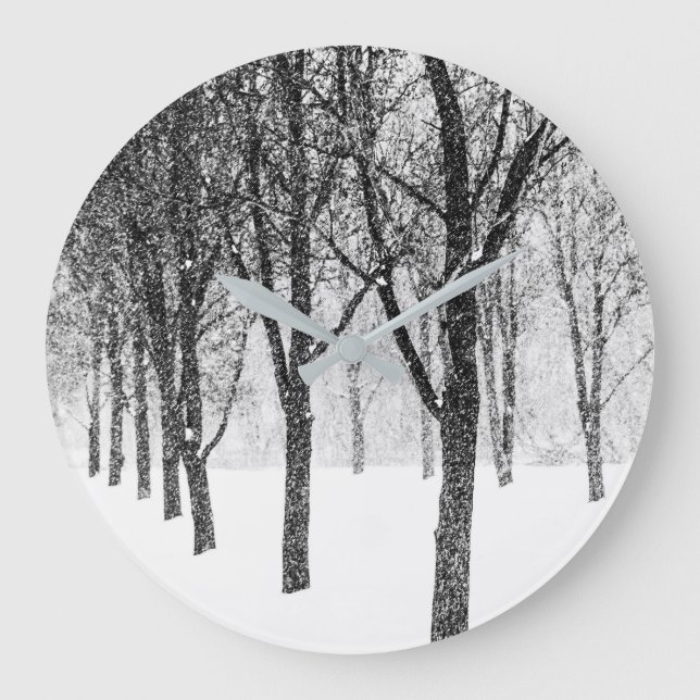 as I side with trees Large Clock (Front)