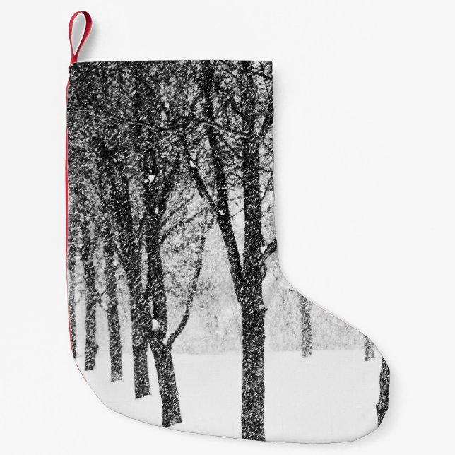 as I side with trees Small Christmas Stocking (Front)