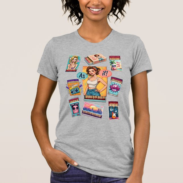 As If: A Retro-Inspired 80s  T-Shirt (Front)