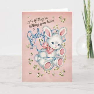 AS IF! - cute, funny retro new baby card