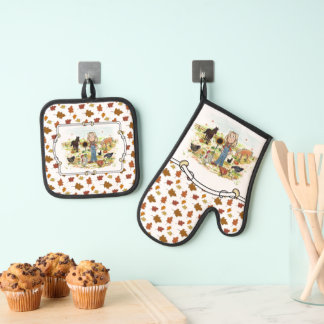 AS-MFALL OVEN MITT & POT HOLDER SET