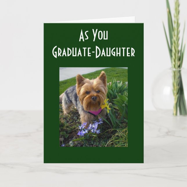 AS OUR DAUGHTER GRADUATES CARD (Front)