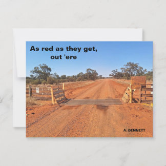 As red as they get postcard