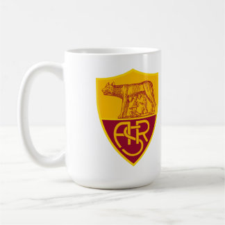 AS Roma Shield Vinyl Sticker – Maroon & Gold Footb Coffee Mug