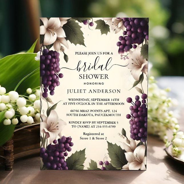 As Rural Farm Wood Seed Ivy Vineyard Bridal Shower Invitation (Creator Uploaded)