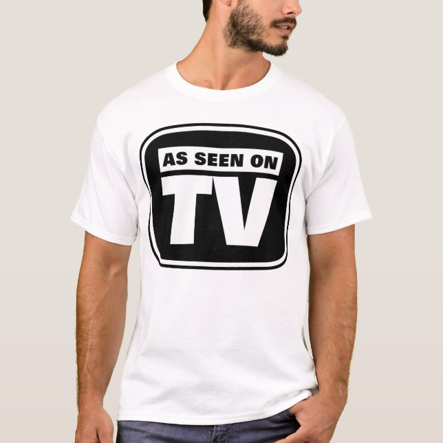 As Seen on TV - Black and White T-Shirt (Front)