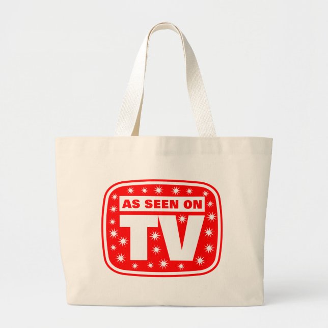 As Seen on TV - CH 2 With Snow Stars Large Tote Bag (Front)