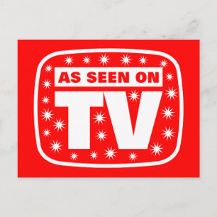 As Seen on TV - CH 2 With Snow Stars Postcard