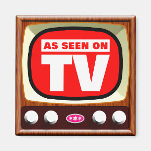 As Seen on TV - Retro TV Magnet