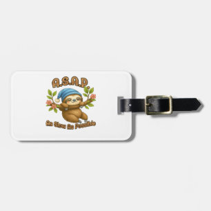 As Slow As Possible - Cute Sloth ASAP Classic T-Sh Luggage Tag